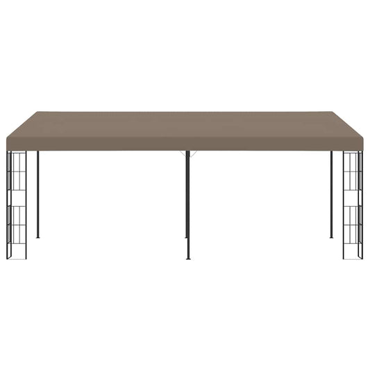 312262 vidaXL Wall-mounted Gazebo 6x3 m Taupe Fabric