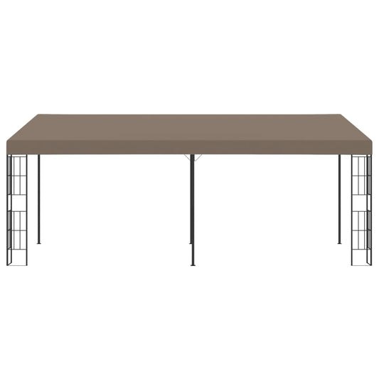 vidaXL Wall-mounted Gazebo 6x3 m Taupe Fabric