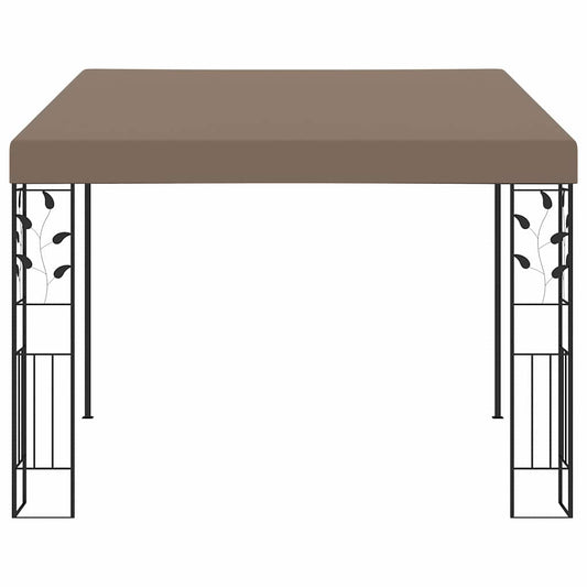 312265 vidaXL Wall-mounted Gazebo 3x3x2,5 m Taupe