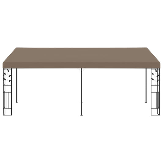 vidaXL Wall-mounted Gazebo 6x3x2.5 m Taupe
