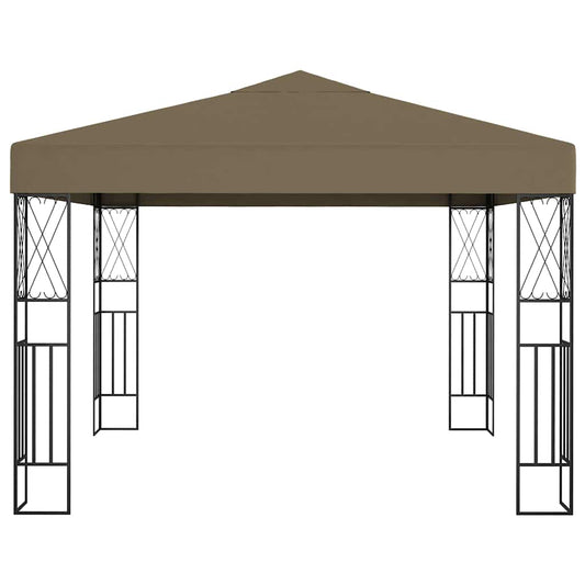 vidaXL Gazebo 3x3 m Taupe Fabric