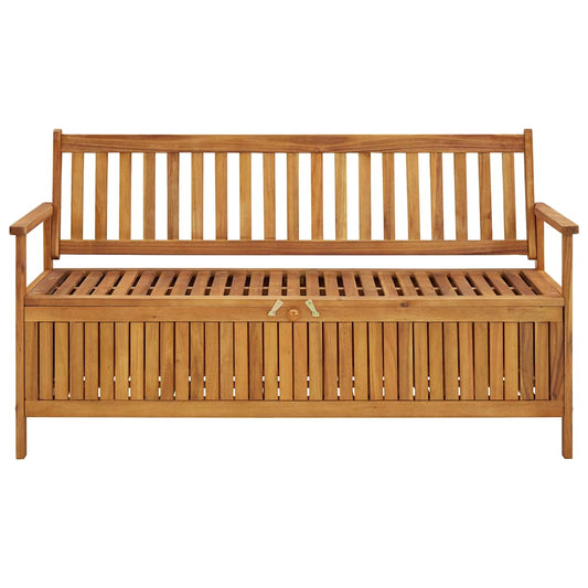 vidaXL Storage Bench | Natural wood | Solid Acacia Wood | Medium | Storage Bench