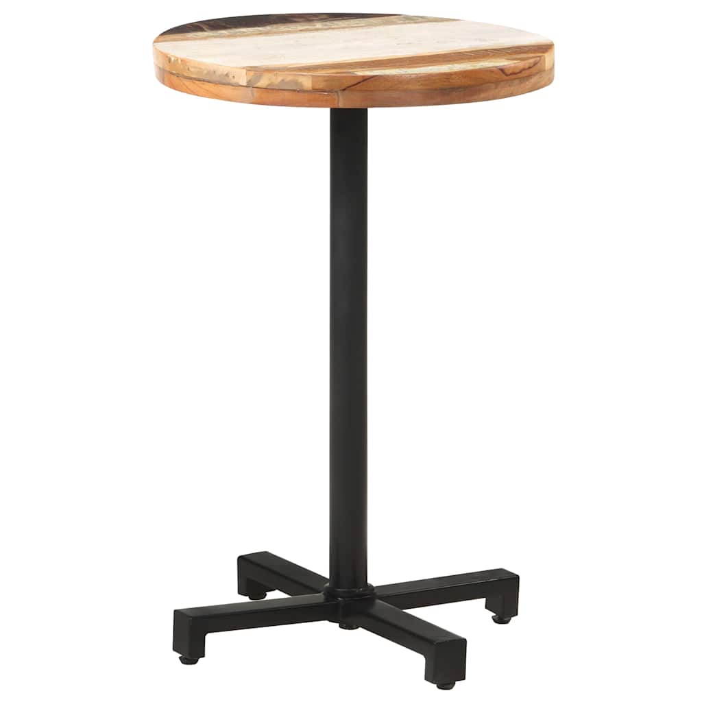 vidaXL Bistro Table Round Ø50x75 cm Solid Reclaimed Wood