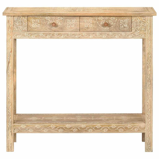320379 vidaXL Console Table 80x35x74 cm Solid Mango Wood