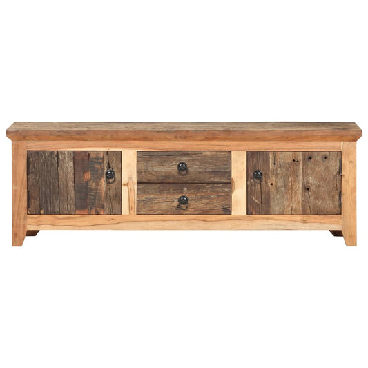 320380 vidaXL TV Cabinet 120x30x40 cm Solid Acacia Wood and Reclaimed Wood