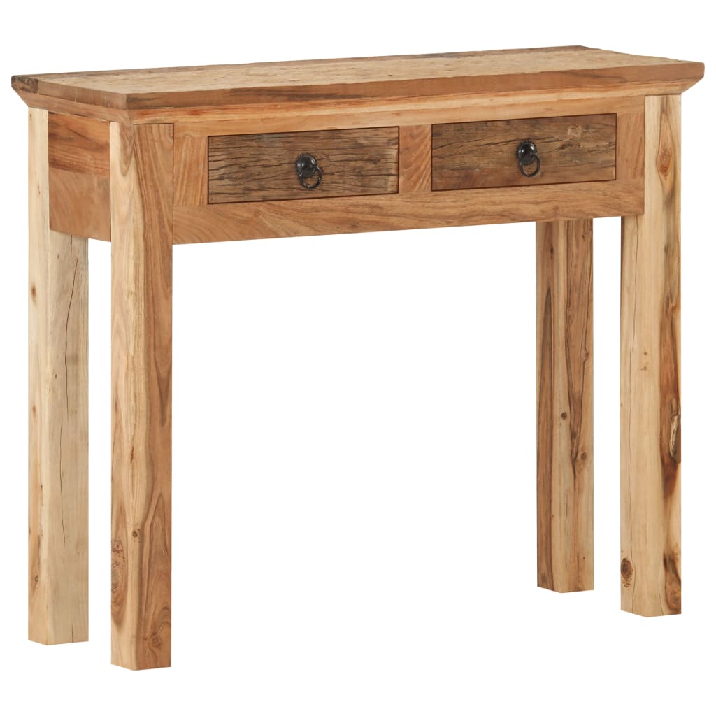 vidaXL Console Table 90.5x30x75cm Solid Acacia Wood and Reclaimed Wood
