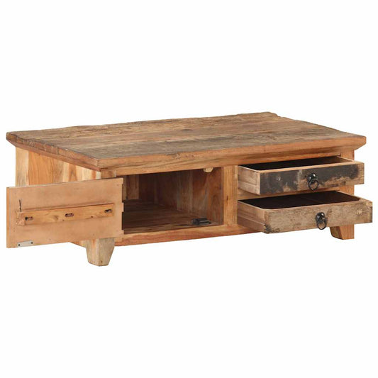 320384 vidaXL Coffee Table 90x50x31 cm Solid Reclaimed Wood