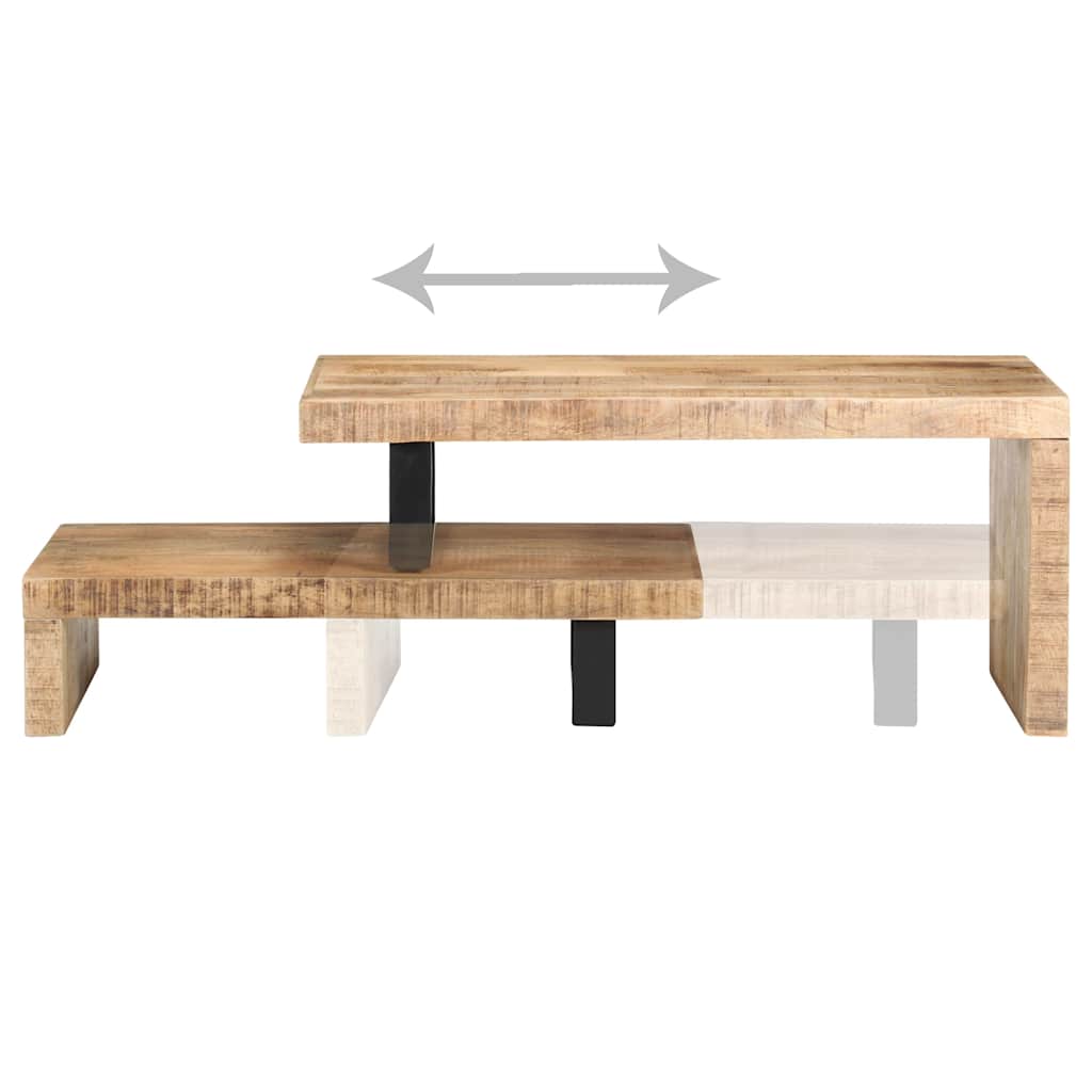 vidaXL 2 Piece Coffee Table Set Solid Mango Wood