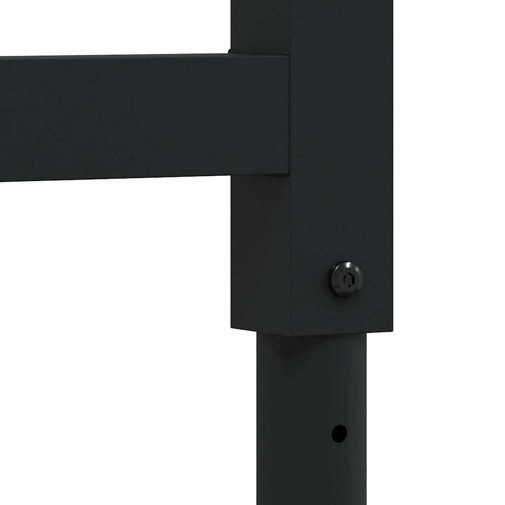 147931 vidaXL Adjustable Work Bench Frames 2 pcs Metal 55x(69-95,5) cm Black