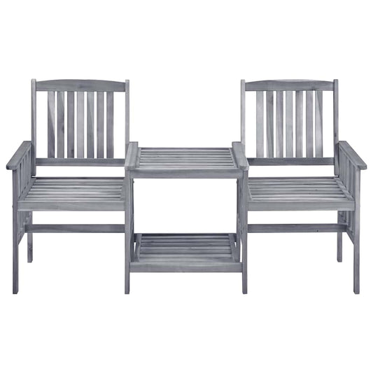 311884 vidaXL Garden Chairs with Tea Table 159x61x92 cm Solid Acacia Wood