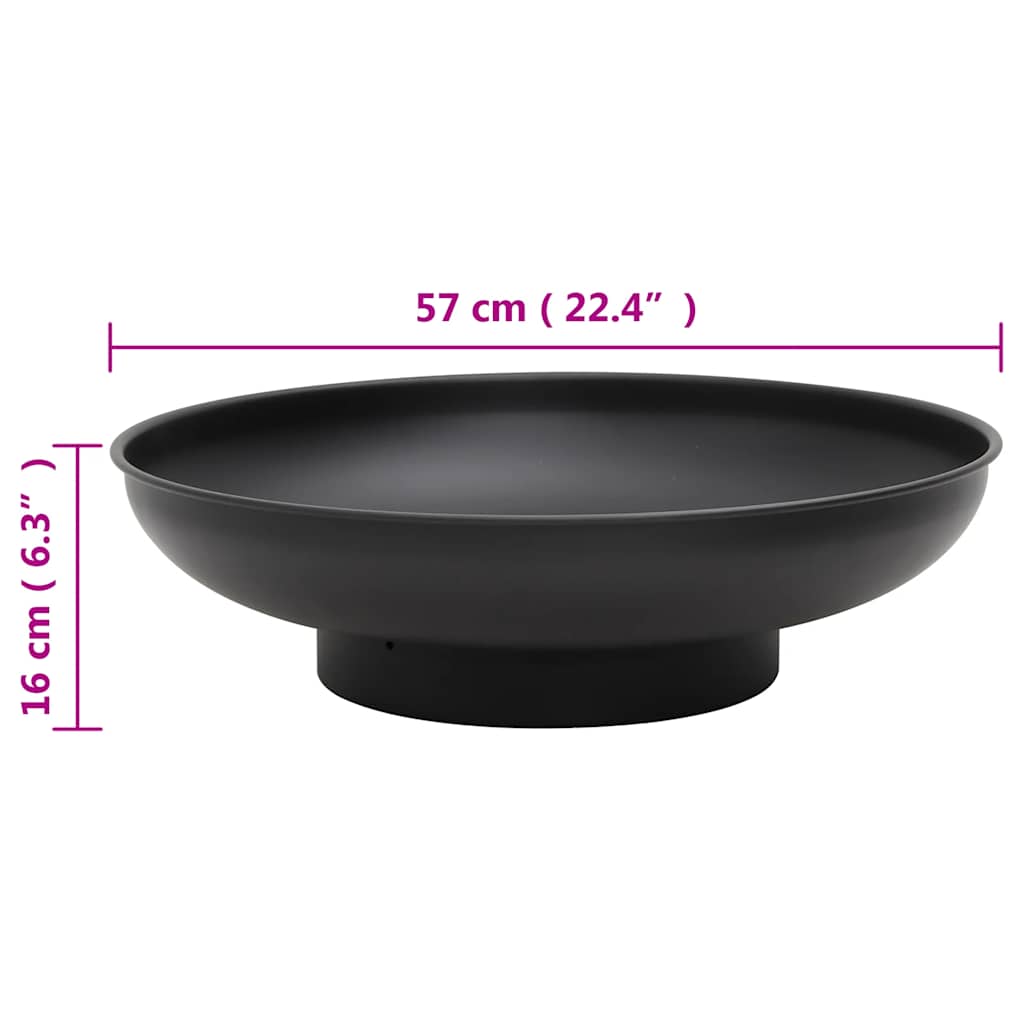 vidaXL Fire Pit 57 cm Steel