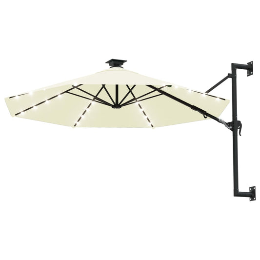 vidaXL Garden Parasol | Sand | Polyester, Metal | 300 cm diameter | Tiltable