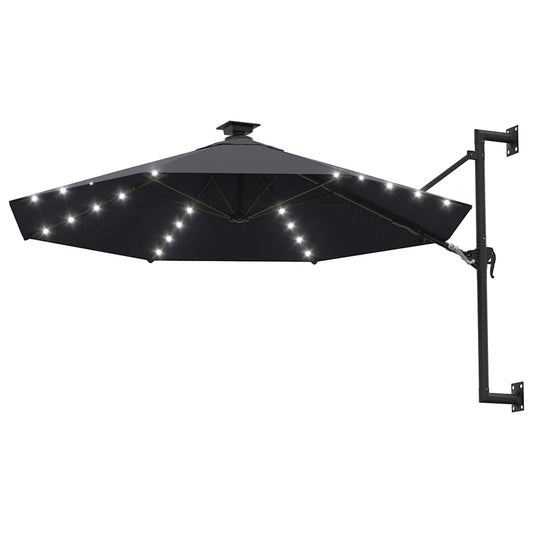 vidaXL Garden Parasol | Anthracite | Polyester fabric, Metal | Large | Tiltable