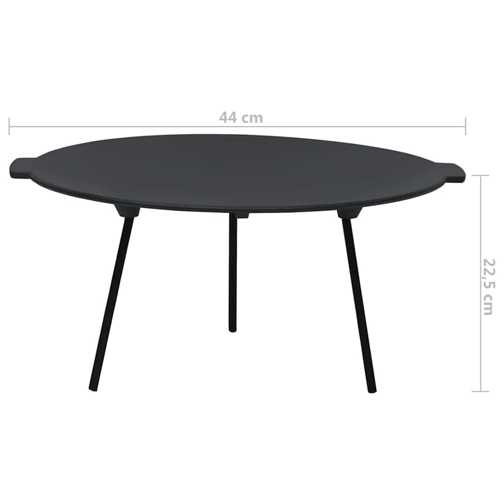 313361 vidaXL Grill Plate Ø44 cm Cast Iron
