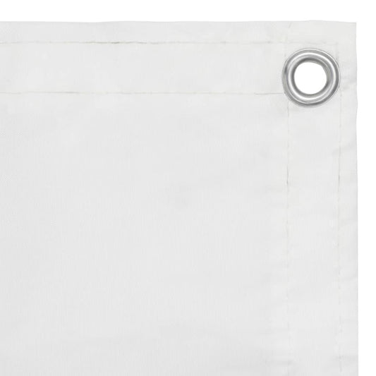 134898 vidaXL Balcony Screen White 120x500 cm Oxford Fabric