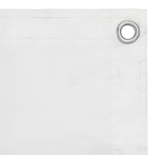 vidaXL Balcony Screen White 120x600 cm Oxford Fabric