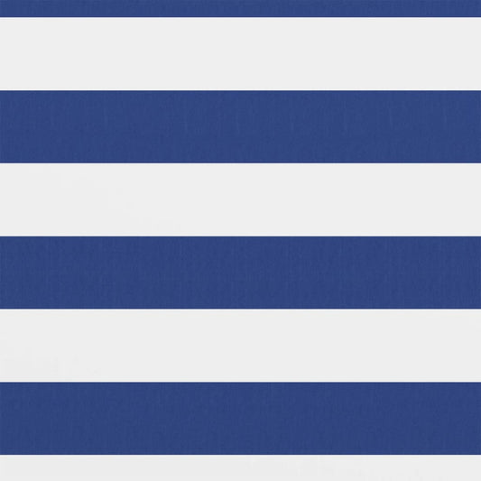 vidaXL Balcony Screen White and Blue 75x400 cm Oxford Fabric