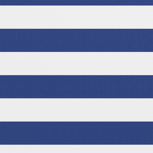 vidaXL Balcony Screen White and Blue 90x400 cm Oxford Fabric