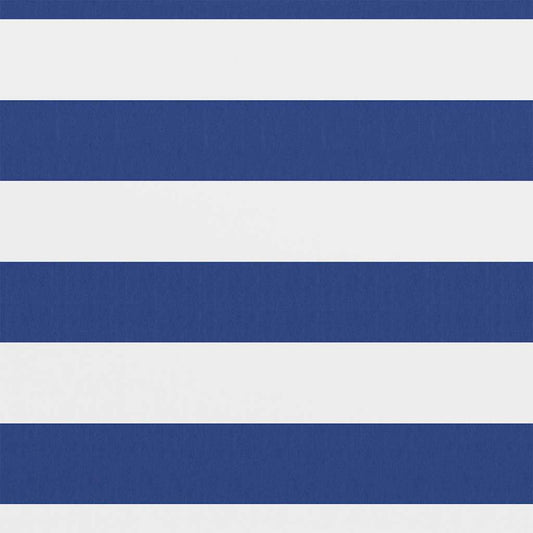 134921 vidaXL Balcony Screen White and Blue 120x400 cm Oxford Fabric