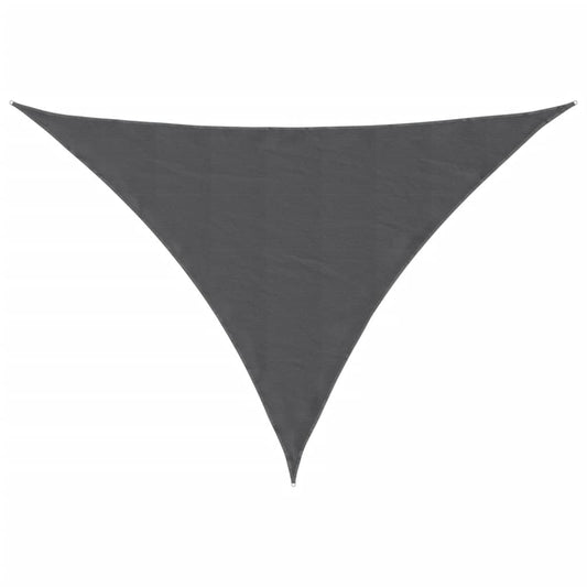 vidaXL Sunshade Sail Oxford Fabric Triangular 3.5x3.5x4.9 m Anthracite