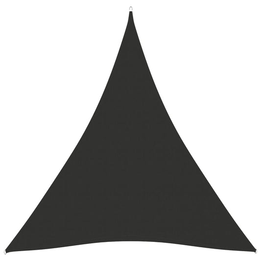 vidaXL Sunshade Sail Oxford Fabric Triangular 5x6x6 m Anthracite