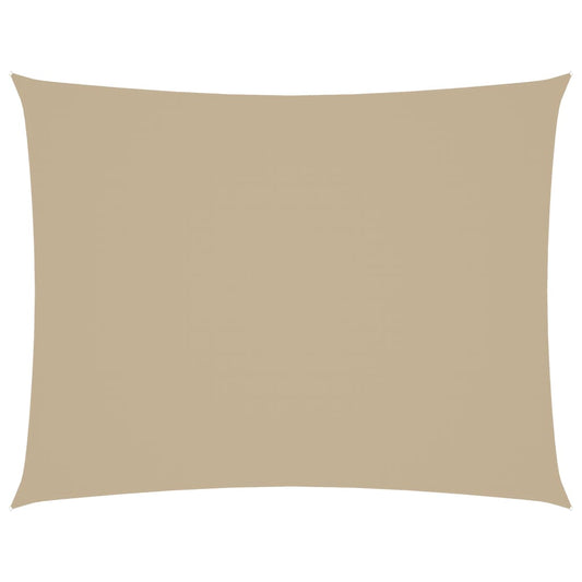 vidaXL Sunshade Sail Oxford Fabric Rectangular 3.5x5 m Beige