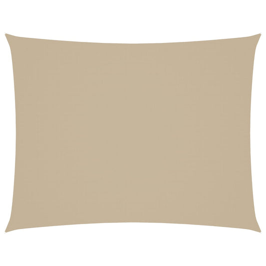 vidaXL Sunshade Sail Oxford Fabric Rectangular 6x8 m Beige