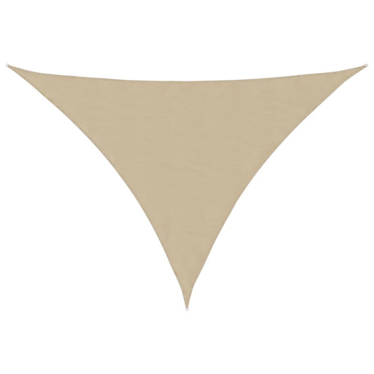 vidaXL Sunshade Sail Oxford Fabric Triangular 4.5x4.5x4.5 m Beige