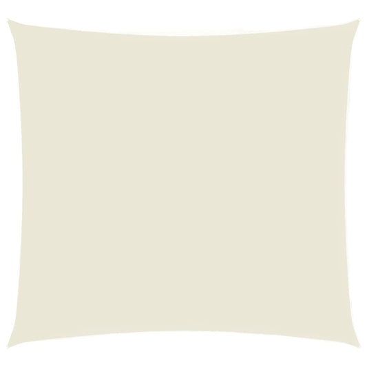 vidaXL Sunshade Sail Oxford Fabric Square 5x5 m Cream