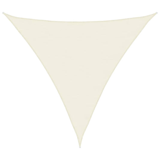 135225 vidaXL Sunshade Sail Oxford Fabric Triangular 3x3x3 m Cream