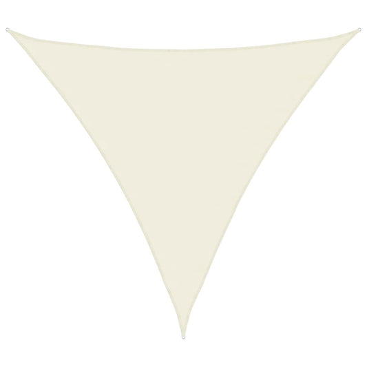 vidaXL Sunshade Sail Oxford Fabric Triangular 4x4x4 m Cream