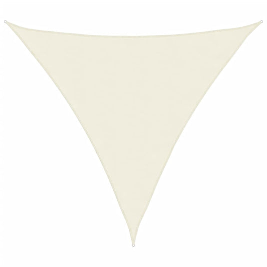 vidaXL Sunshade Sail Oxford Fabric Triangular 6x6x6 m Cream