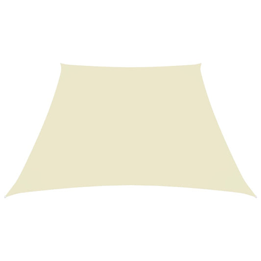 vidaXL Sunshade Sail Oxford Fabric Trapezium 2/4x3 m Cream