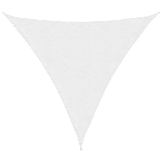 vidaXL Sunshade Sail Oxford Fabric Triangular 4x4x4 m White