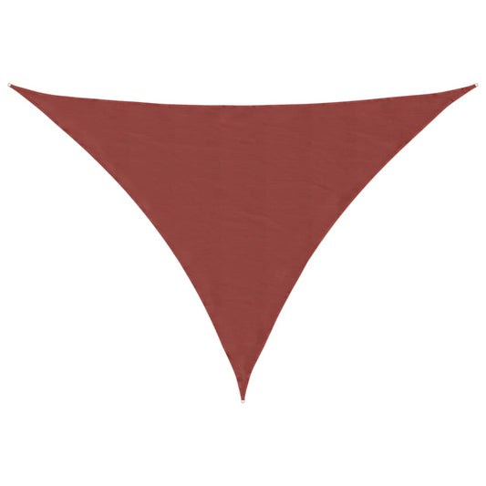 vidaXL Sunshade Sail Oxford Fabric Triangular 2.5x2.5x3.5 m Terracotta