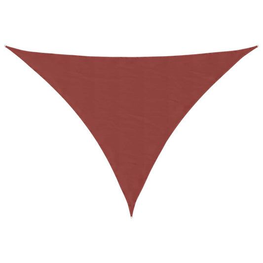 vidaXL Sunshade Sail Oxford Fabric Triangular 3x3x4.24 m Terracotta