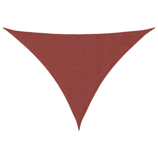 vidaXL Sunshade Sail Oxford Fabric Triangular 4x4x5.8 m Terracotta
