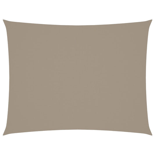 vidaXL Sunshade Sail Oxford Fabric Rectangular 5x7 m Taupe