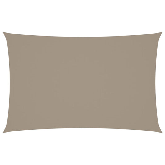 vidaXL Sunshade Sail Oxford Fabric Rectangular 5x8 m Taupe