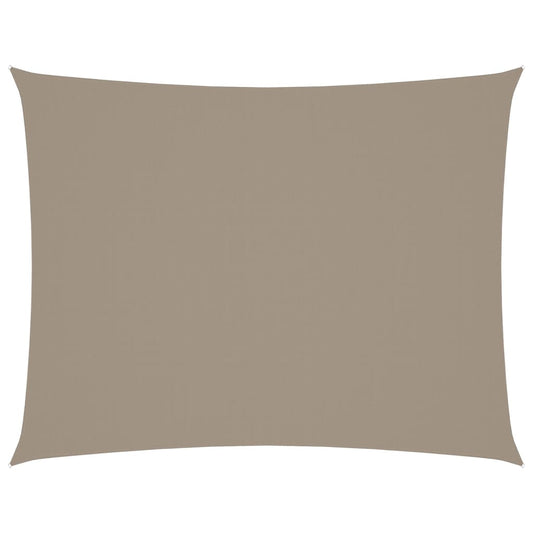 vidaXL Sunshade Sail Oxford Fabric Rectangular 6x7 m Taupe