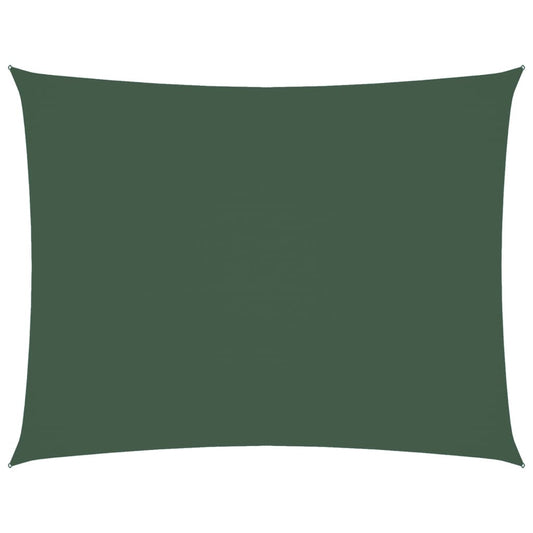 vidaXL Sunshade Sail Oxford Fabric Rectangular 2x3.5 m Dark Green