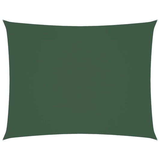 vidaXL Sunshade Sail Oxford Fabric Rectangular 3.5x5 m Dark Green