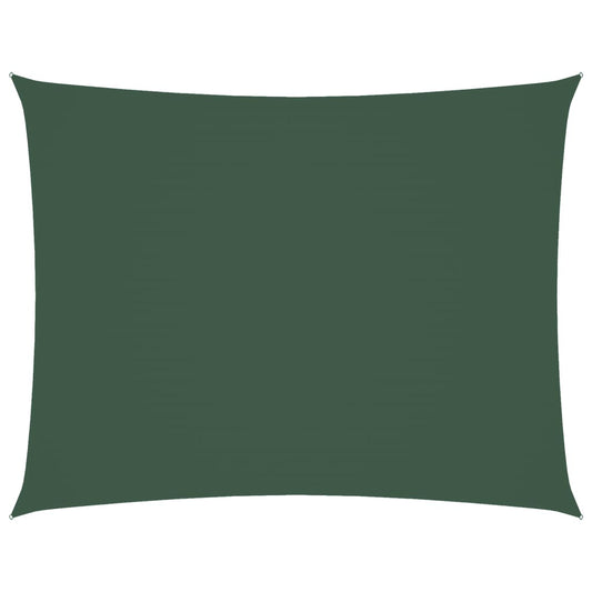 vidaXL Sunshade Sail Oxford Fabric Rectangular 5x7 m Dark Green