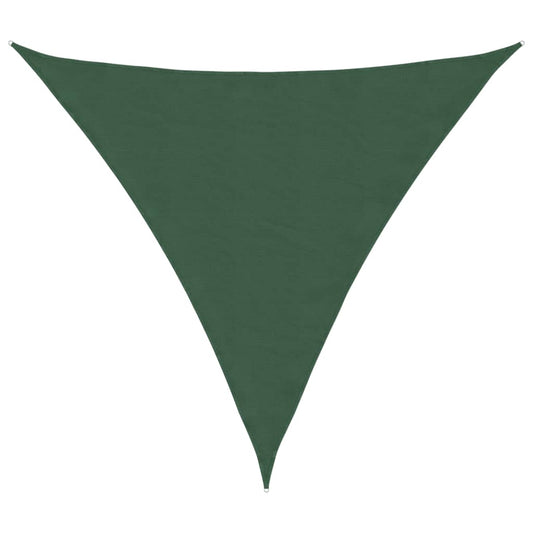 vidaXL Sunshade Sail Oxford Fabric Triangular 3.6x3.6x3.6 m Dark Green