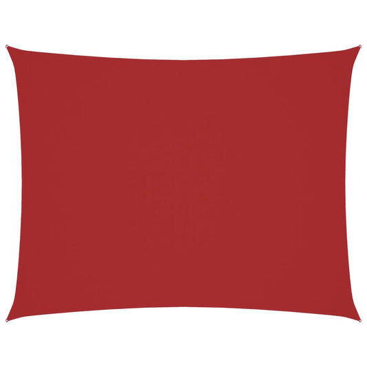vidaXL Sunshade Sail Oxford Fabric Rectangular 2x3.5 m Red