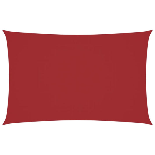 vidaXL Sunshade Sail Oxford Fabric Rectangular 2x5 m Red