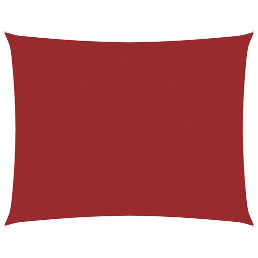 vidaXL Sunshade Sail Oxford Fabric Rectangular 5x6 m Red