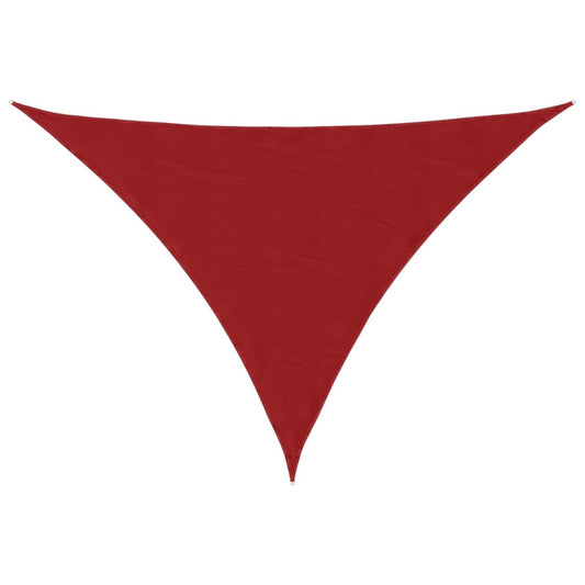 vidaXL Sunshade Sail Oxford Fabric Triangular 5x5x6 m Red