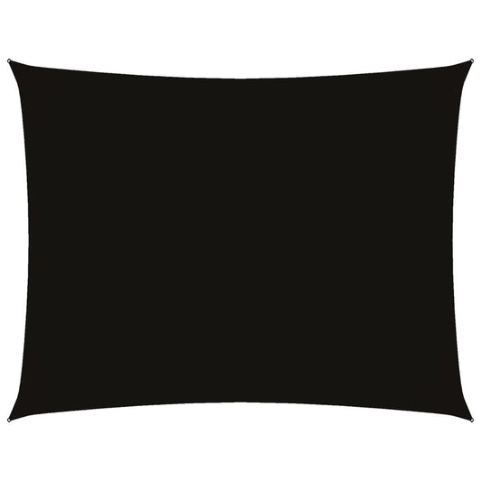 vidaXL Sunshade Sail Oxford Fabric Rectangular 4x6 m Black