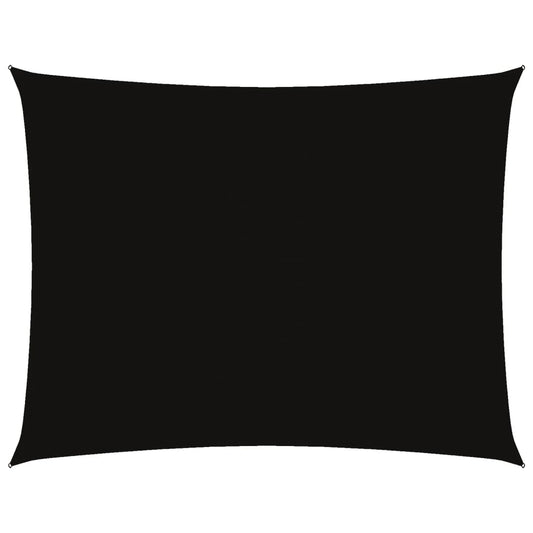 vidaXL Sunshade Sail Oxford Fabric Rectangular 5x7 m Black